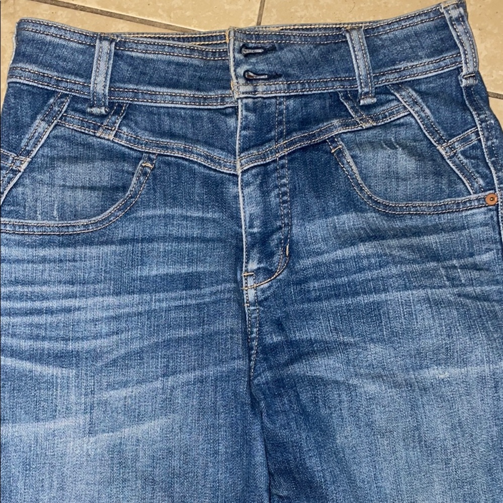 Anthropologie High Rise Blue Jeans
